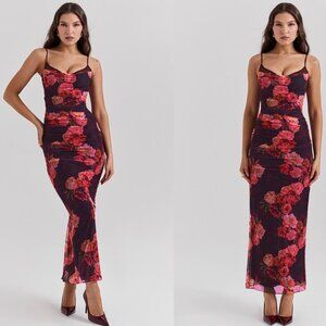 HOUSE OF CB 'Nalini' Romantic Floral Maxi Dress NWOT